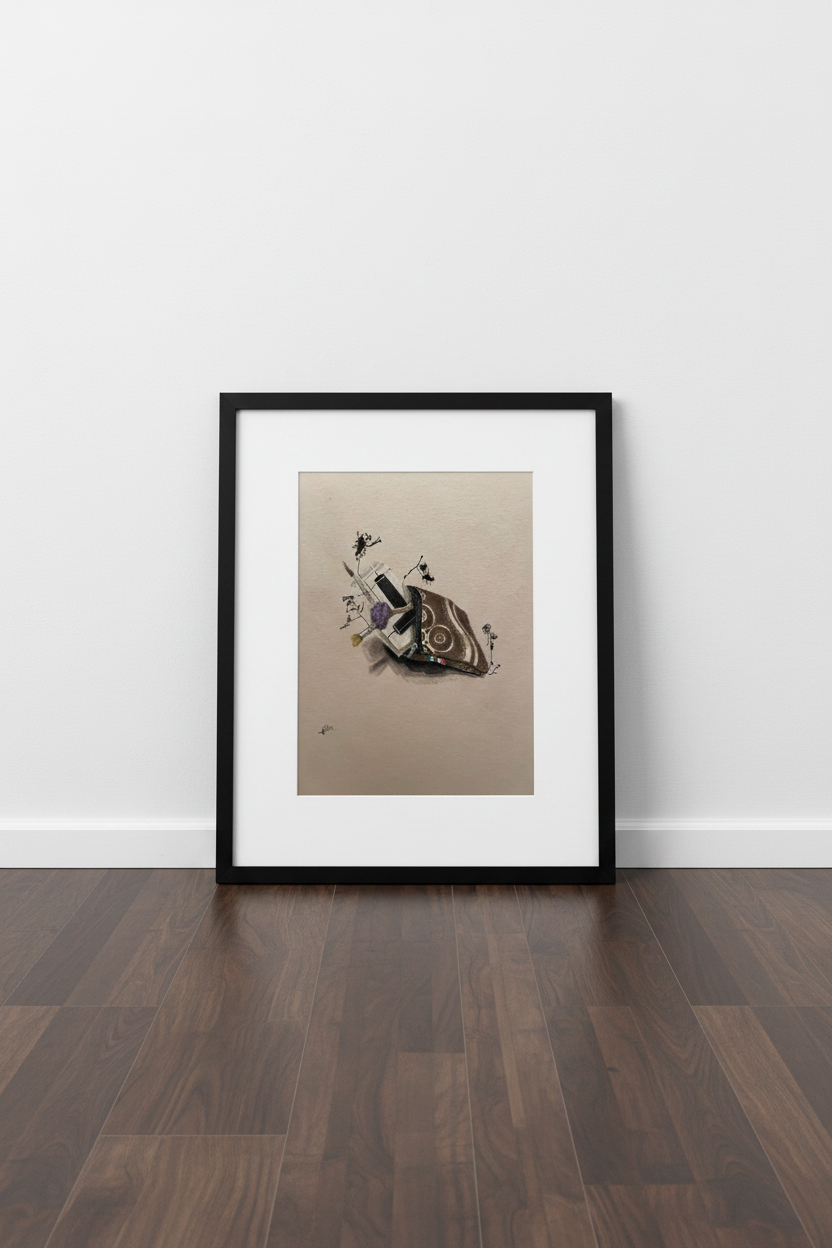 A gift of memories - framed print mockup