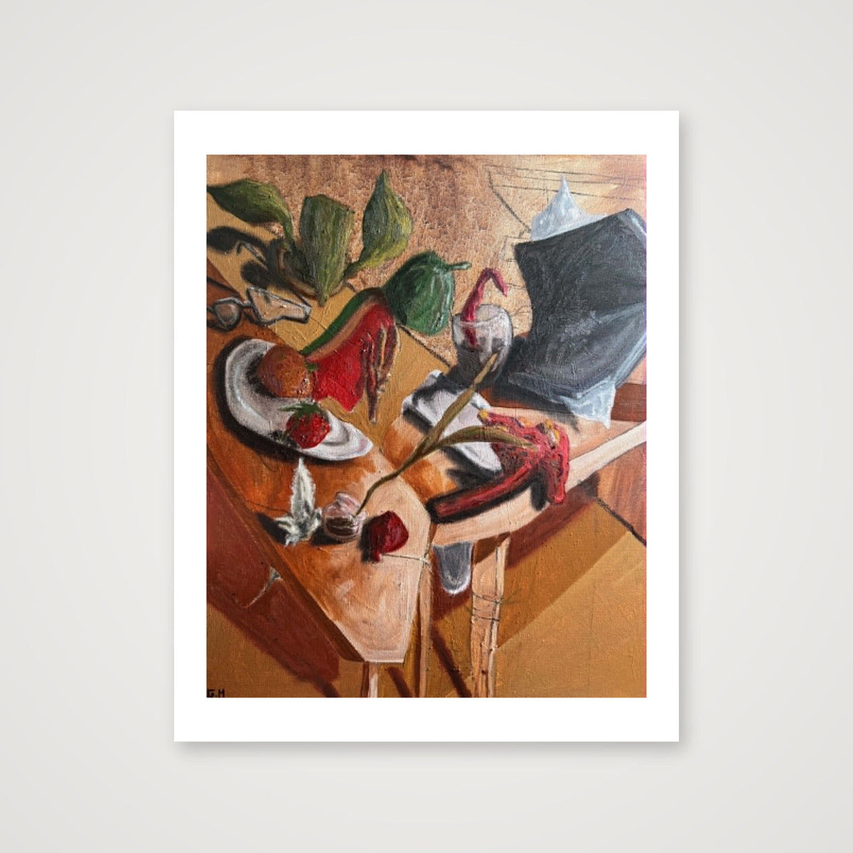 Surrealist table — 28×35cm, 11×14" Print only