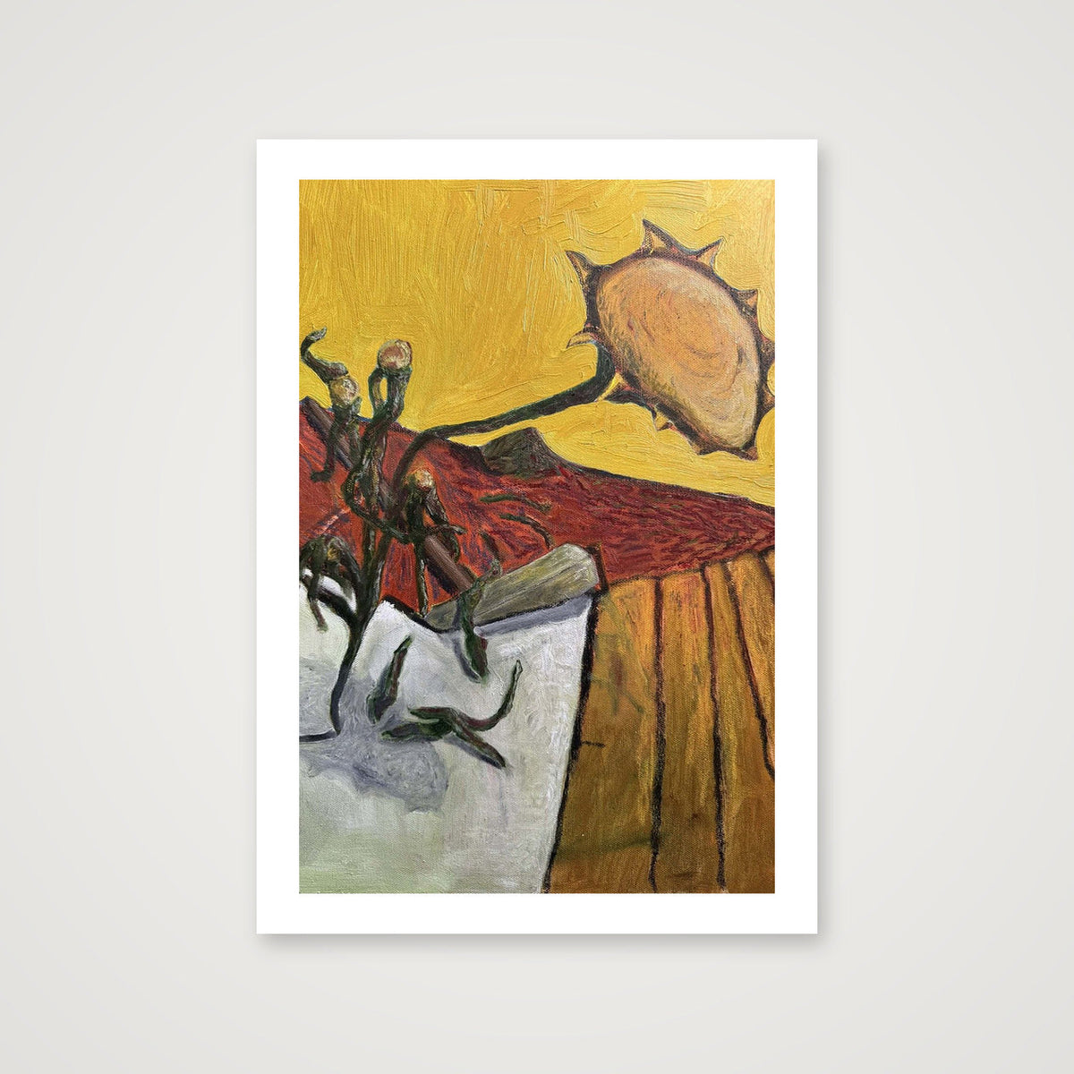 Field and flower — A4 (21×30cm, 8×12") Print only