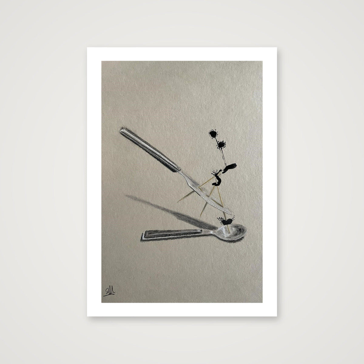 Lunch time — A4 (21×30cm, 8×12") Print only