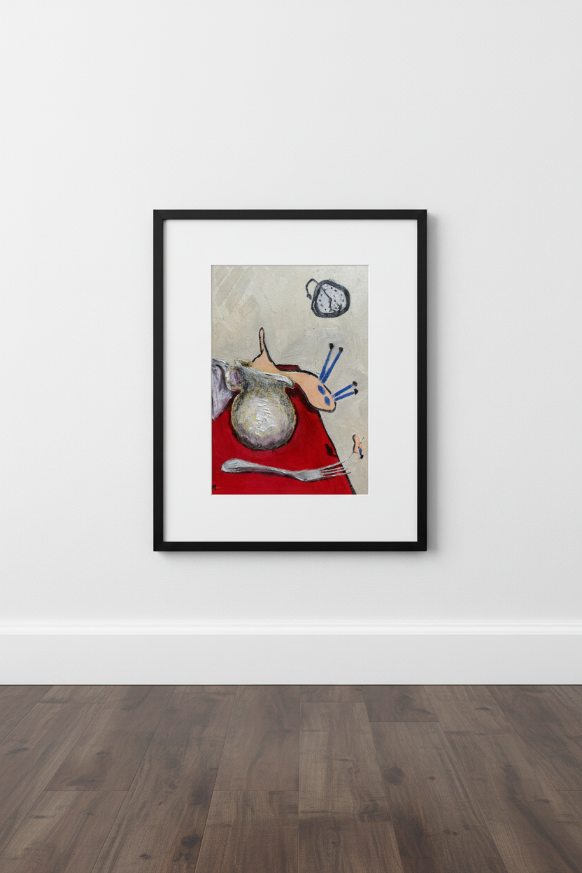 Dinner - framed print mockup