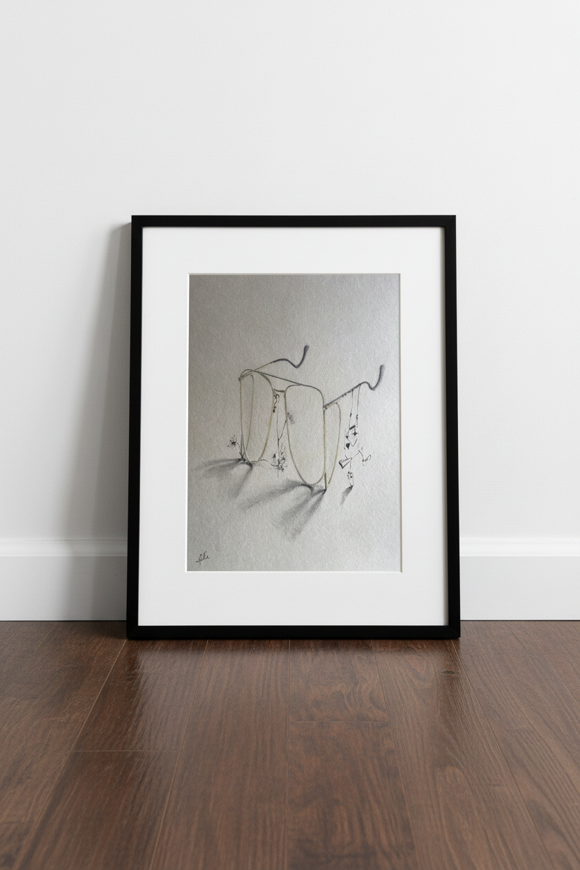 Seeing what other do not - framed print mockup