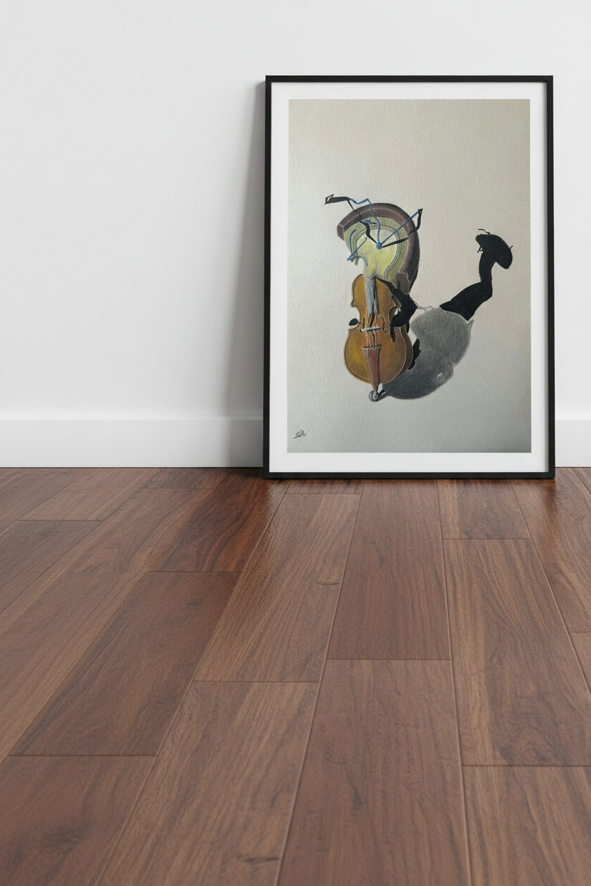 Violin and clock